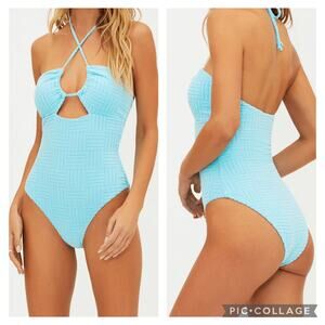 Beach‎ Riot Phoenix One Pice Swimsuit in Blueberry Ice Terry- Small - New